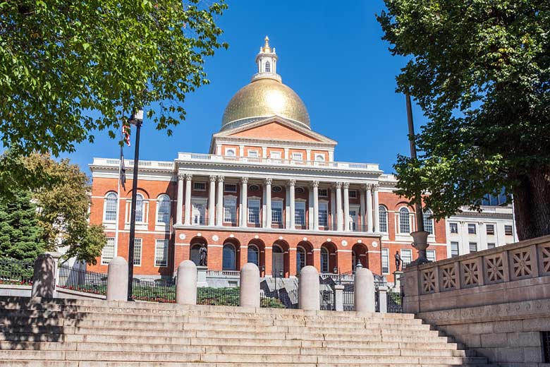 The Massachusetts State House in Boston The Massachusetts State House in Boston