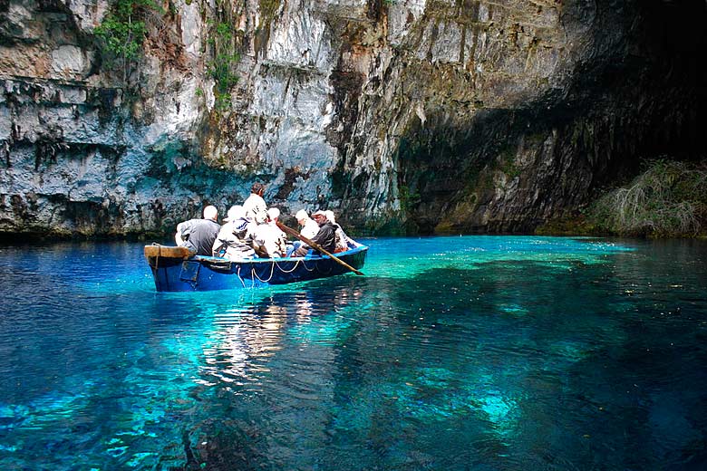 On Melissani Lake, Kefalonia, Greece © Jean Housen - Wikimedia Commons