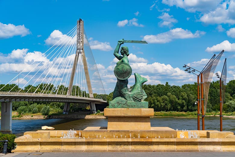 One of the many mermaid statues in Warsaw One of the many mermaid statues in Warsaw