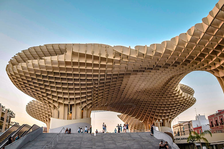 The wooden 'mushrooms' Metropol Parasol, Seville © Tom Podmore - Unspalsh The wooden 'mushrooms' Metropol Parasol, Seville © Tom Podmore - Unspalsh