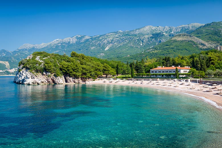 Milocer Beach, just south of Budva