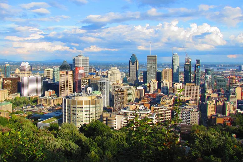 Modern Montreal from Mount Royal Park - photo courtesy of Pixabay