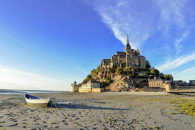 Mighty Mont-St-Michel off the coast of Normandy