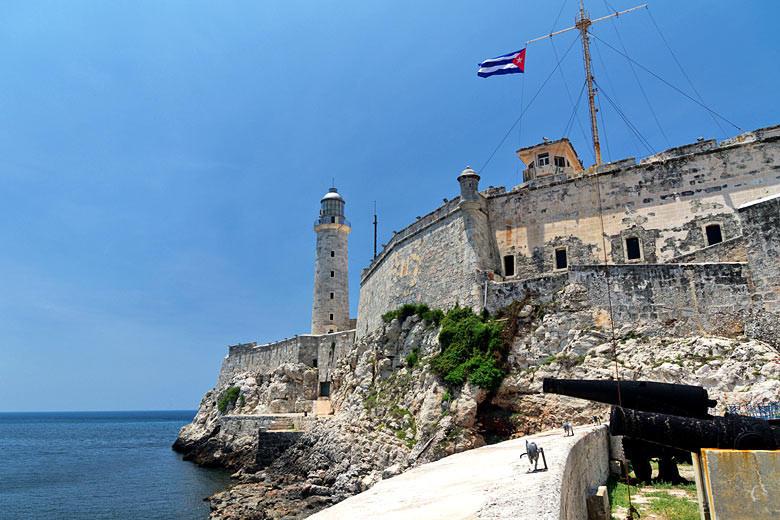 El Morro Fortress, Morro Castle, and buildings on city skyline, Havana, La  Habana Vieja, Cuba Stock Photo - Alamy