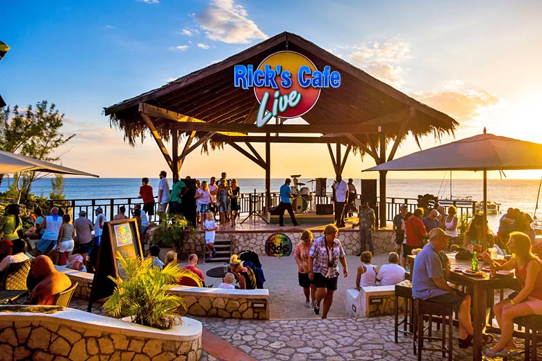 Negril sunset at Rick's Café, Jamaica Negril sunset at Rick's Café, Jamaica