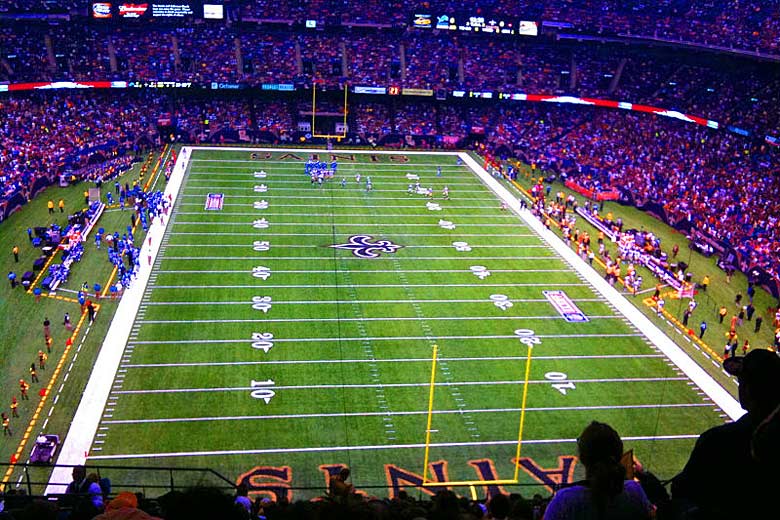 The New Orleans Superdome stadium The New Orleans Superdome stadium