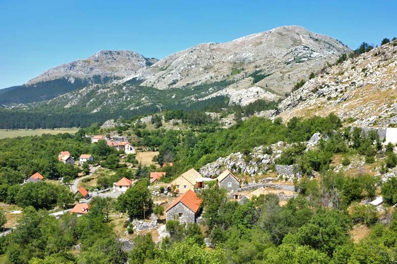 Mountain village of Njegusi, Montenegro Mountain village of Njegusi, Montenegro