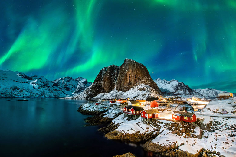 The dramatic landscape of the Lofoten Islands, Norway