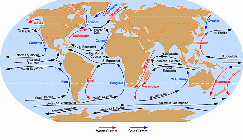 Guide to the world's ocean currents