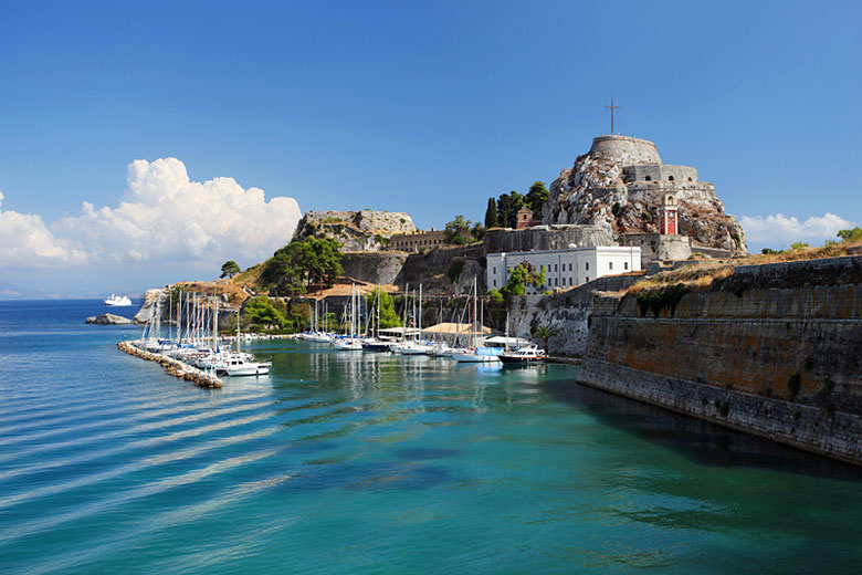 The Old Fortress in Corfu Town The Old Fortress in Corfu Town