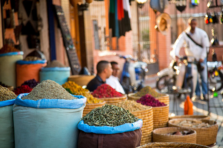 Shop in the old town of Marrakech, Morocco Shop in the old town of Marrakech, Morocco
