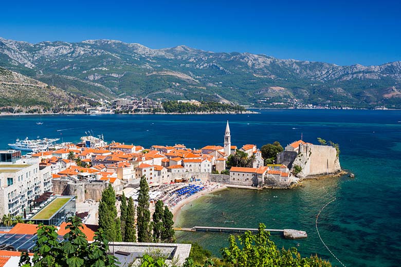 The beautiful old town of Budva The beautiful old town of Budva