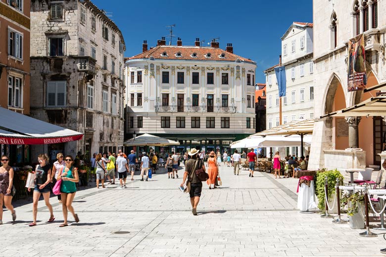 The centre of the old town, Split, Croatia The centre of the old town, Split, Croatia
