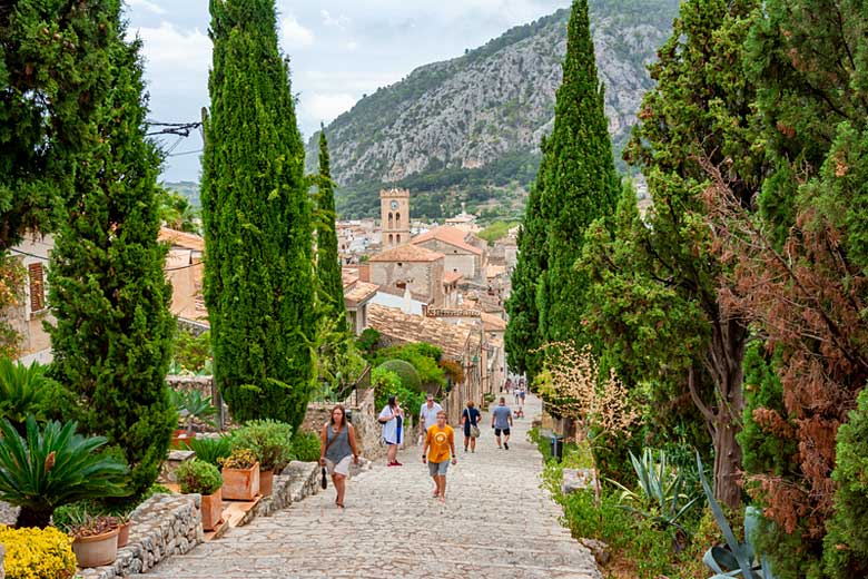 Climb the cobbled seats of Pollensa