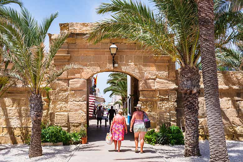 Entering the old walled settlement on Tabarca Island Entering the old walled settlement on Tabarca Island