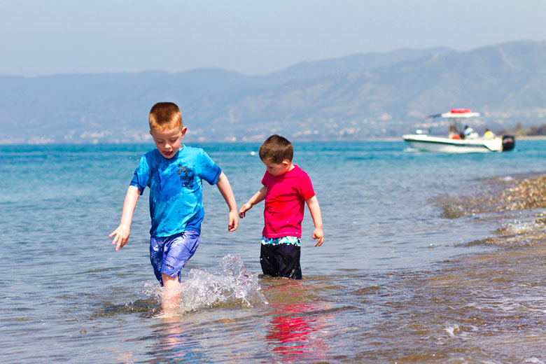 On the beach in Cyprus