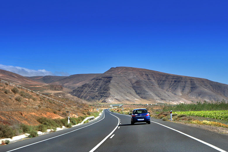 Open road in Lanzarote, Canaries Open road in Lanzarote, Canaries