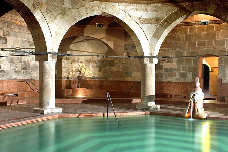 Original Ottoman remains at Rudas Baths