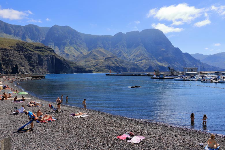 Tranquil scene at Playa de Las Nieves