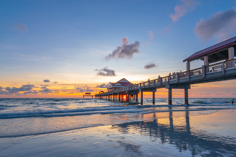 Expect superb sunsets from Clearwater Beach, Florida