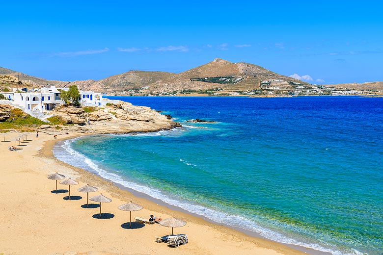 Discover the glorious beaches of pretty Paros, Greece