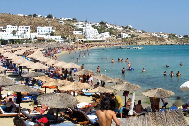 Platis Gialos Beach, Mykonos, Greece