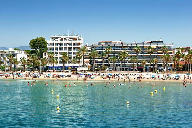 The calm waters of Playa Ponent, Salou The calm waters of Playa Ponent, Salou