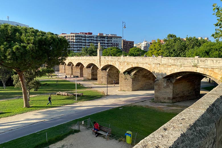 Pont de Sant Josep under which the river used to flow Pont de Sant Josep under which the river used to flow