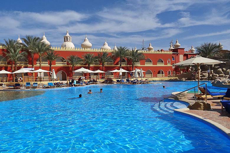 One of many pools at the Alf Leila Wa Leila Hotel, Hurghada, Egypt One of many pools at the Alf Leila Wa Leila Hotel, Hurghada, Egypt