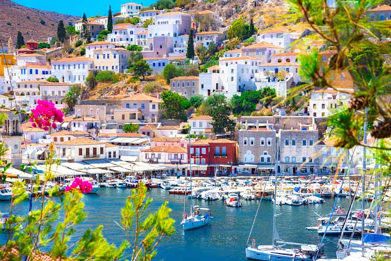 Pretty port on the Greek island of Hydra