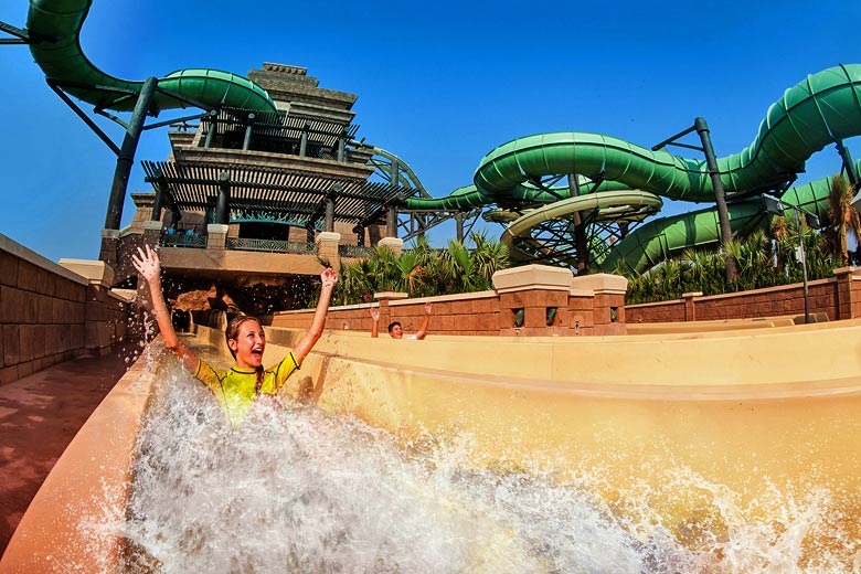 Poseidon waterslide at Aquaventure  - photo courtesy of Dubai Tourism