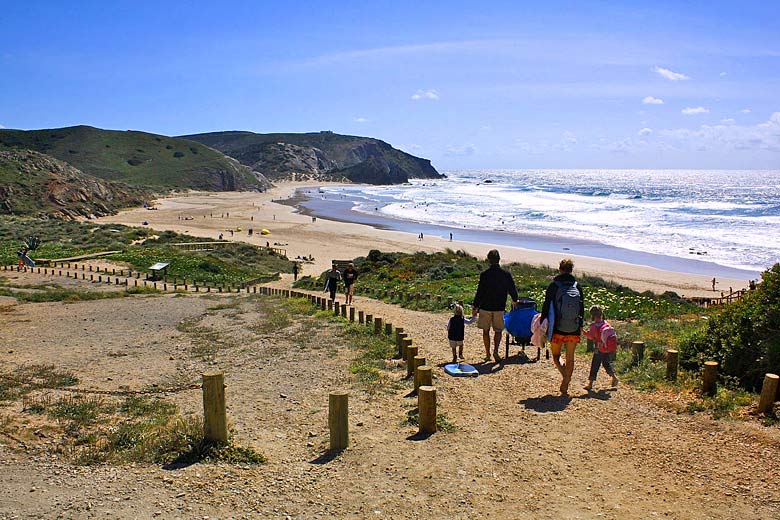 The vast sands of Praia do Amado, Algarve, Portugal The vast sands of Praia do Amado, Algarve, Portugal