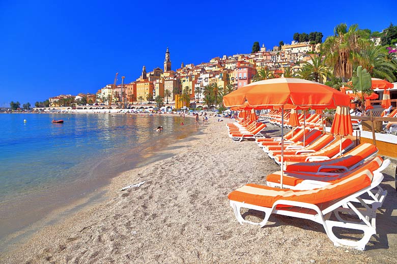 Laidback shores in Menton, France