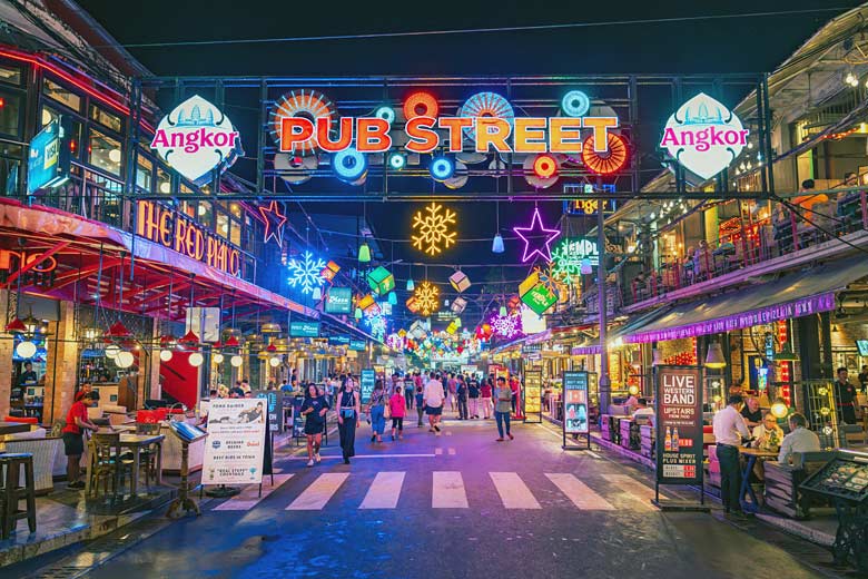 The bright lights of Pub Street