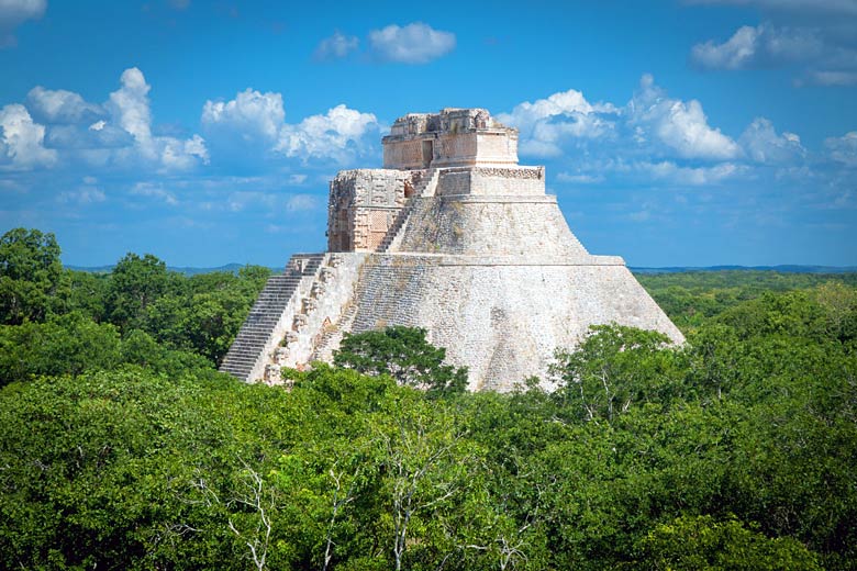 The enormous Pyramid of the Magician, Uxmal
