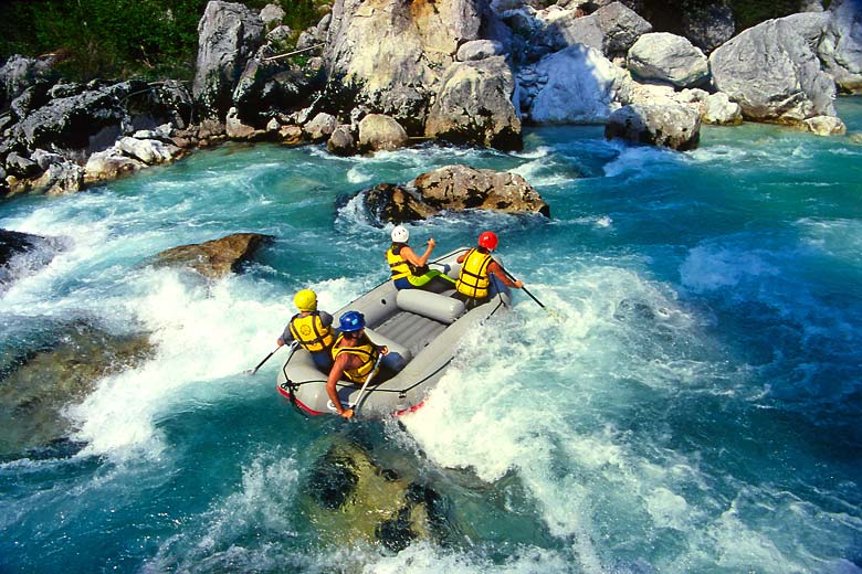 Rafting on the Soca River, Triglav National Park