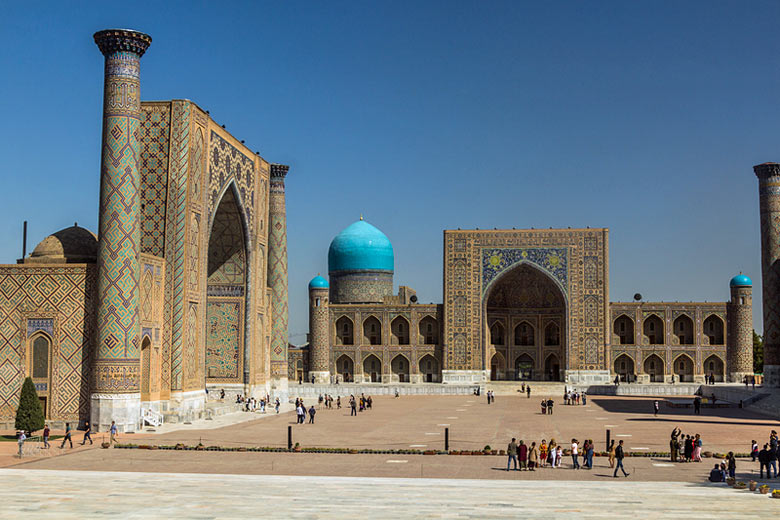 The historic Registan, Samarkand, Uzbekistan © Matyas Rehak - Dreamstime.com