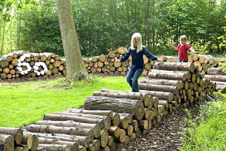 RHS Garden Harlow Carr Log Maze RHS Garden Harlow Carr Log Maze