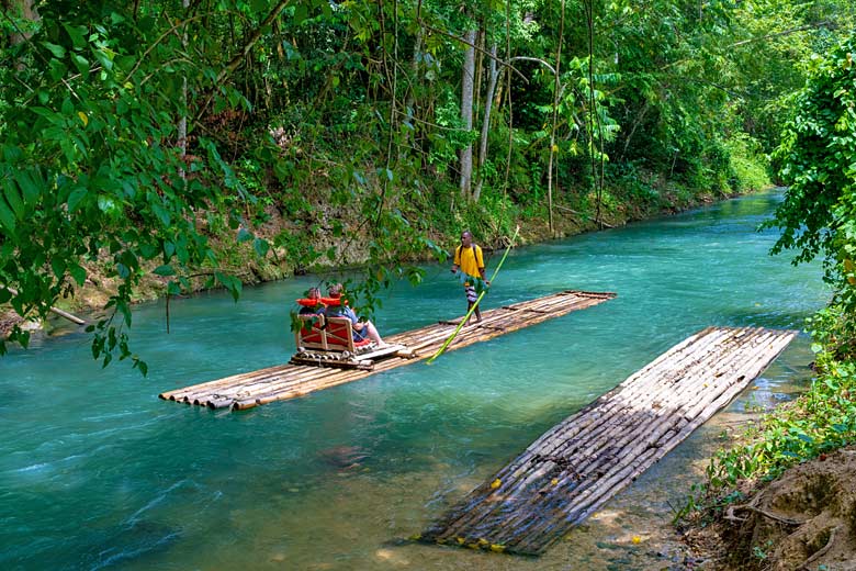 Bamboo rafting in Jamaica Bamboo rafting in Jamaica