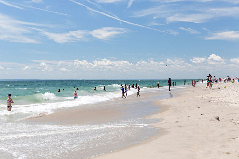Summer day on Rockaway Beach, New York Summer day on Rockaway Beach, New York