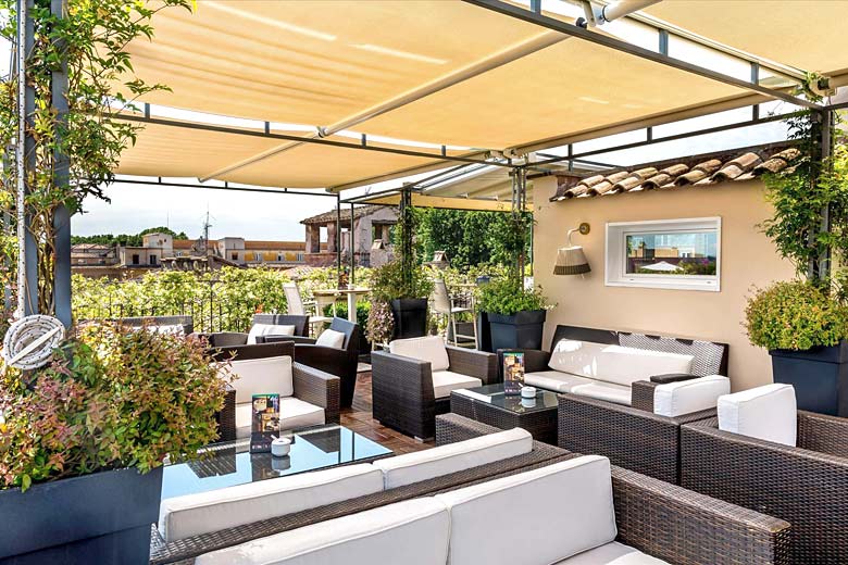 Roof Terrace Bar at Hotel Indigo, Rome Roof Terrace Bar at Hotel Indigo, Rome