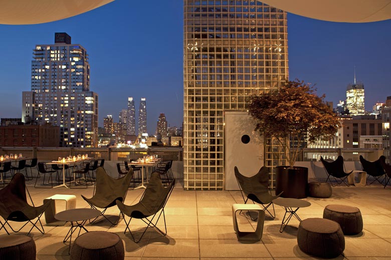 Roof terrace, Hotel Americano, New York - photo courtesy of Design Hotels