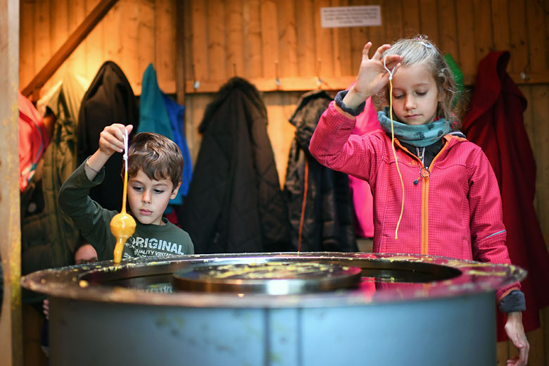 Give candle-dipping a go Give candle-dipping a go
