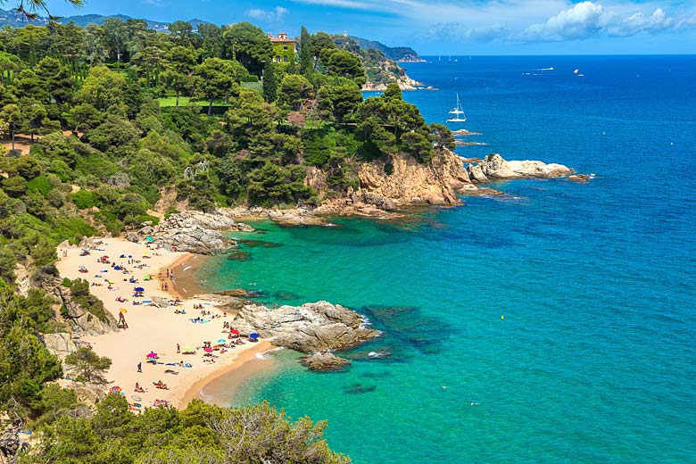 The rugged coastline of the Costa Brava, Spain