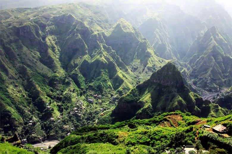 Rugged landscape, Santo Antão Island, Cape Verde Rugged landscape, Santo Antão Island, Cape Verde