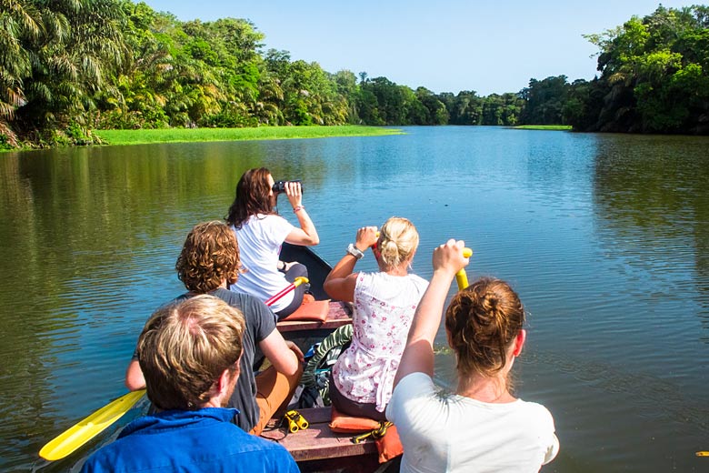 Canoe safari in Tortuguero National Park, Costa Rica