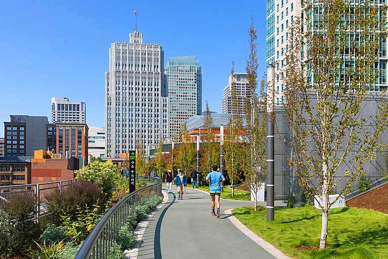Salesforce Park, 21 metres above street level Salesforce Park, 21 metres above street level
