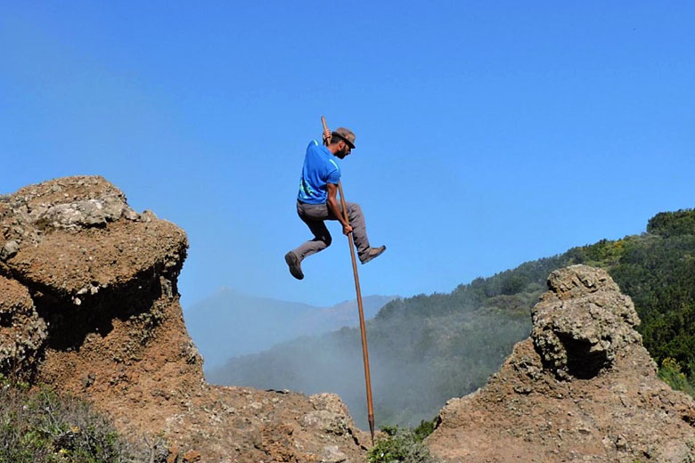 The salto del pastor - shepherd's leap on Tenerife - photo courtesy of El Cardón NaturExperience