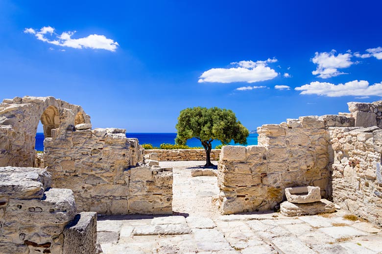 The ruins of the Sanctuary of Apollo Hylates