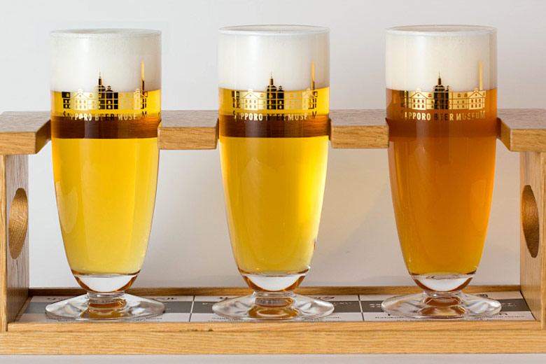 Sampling selection in the Sapporo Beer Museum - photo courtesy of Sapporo Breweries Limited Sampling selection in the Sapporo Beer Museum - photo courtesy of Sapporo Breweries Limited